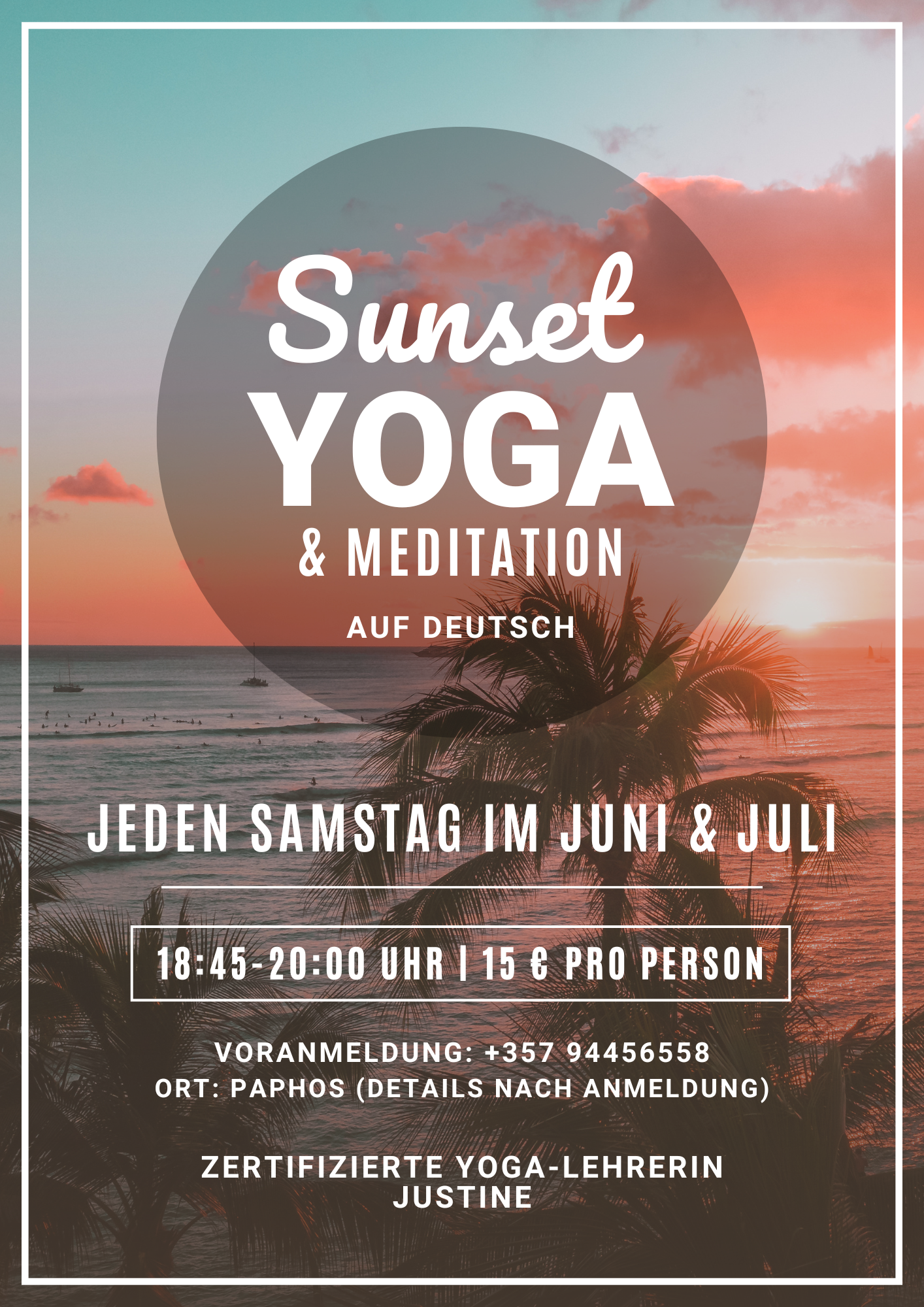 sunset yoga